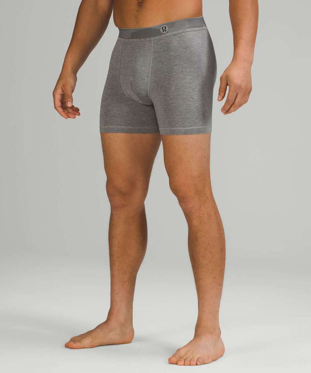 Lululemon Always In Motion Mesh Boxer 5" Heathered Core Medium Grey SZ XL NWT